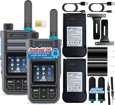 4G Android Walkie Talkies Range Poc Poc ثنائية الاتجاه Zello Zello Real-PTT GPS AES256 IP65 1 KIT in Kuwait