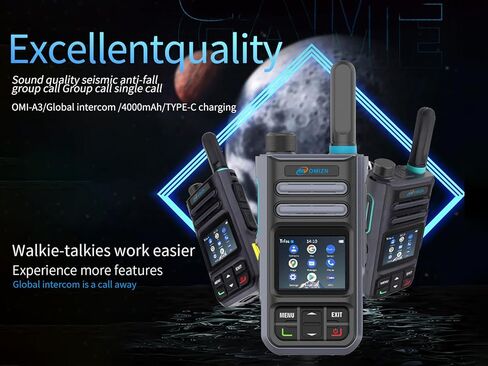 4G Android Walkie Talkies Range Poc Poc ثنائية الاتجاه Zello Zello Real-PTT GPS AES256 IP65 1 KIT in Kuwait