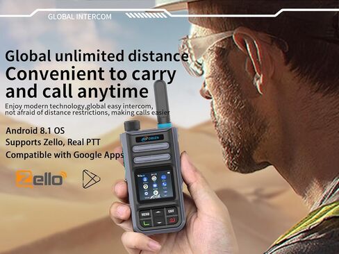 4G Android Walkie Talkies Range Poc Poc ثنائية الاتجاه Zello Zello Real-PTT GPS AES256 IP65 1 KIT in Kuwait