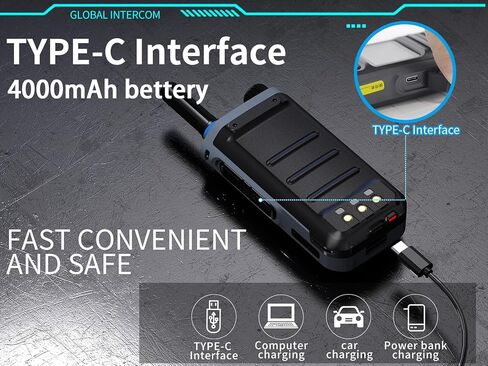 4G Android Walkie Talkies Range Poc Poc ثنائية الاتجاه Zello Zello Real-PTT GPS AES256 IP65 1 KIT in Kuwait