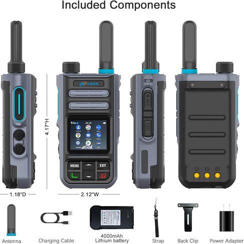 4G Android Walkie Talkies Range Poc Poc ثنائية الاتجاه Zello Zello Real-PTT GPS AES256 IP65 1 KIT in Kuwait