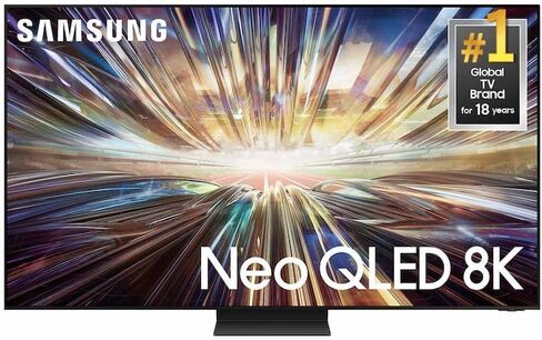 Samsung 85-Inch Class QLED 8K QN850D Series Mini LED, Neo Quantum HDR Smart TV w/Dolby Atmos, Object Tracking Sound+, AI Motion Enhancer, Real Depth Enhancer Pro (QN85QN850D, 2024) in Saudi Arabia