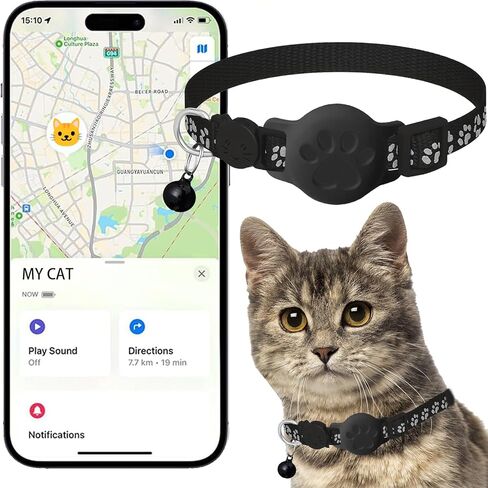 طوق Cat Tracker GPS for Cats (iOS فقط) محدد الحيوانات الأليفة الإلكتروني in Kuwait