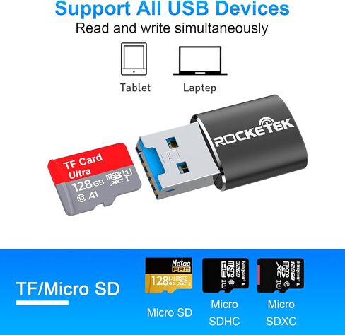 CAC Card Reader 2 in 1 USB/Type C Dual Connector, DOD Military USB Common Access CAC Reader Type C Smart Card Reader Compatible with Windows, Mac OS Mini Fold Plug and Play in Saudi Arabia