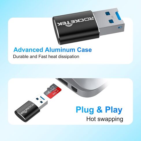 CAC Card Reader 2 in 1 USB/Type C Dual Connector, DOD Military USB Common Access CAC Reader Type C Smart Card Reader Compatible with Windows, Mac OS Mini Fold Plug and Play in Saudi Arabia
