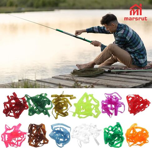 12pcs Scuds Fly Tying Materials, Elastic Backing Tape Body Wrap, 6mm Wide, Total 15 Yards, Thin Sunken Stretching Skin Back for Sunked Scud Shrimp Caddisfly Larvae Larve Bugs (Mix 12 Colors) in Saudi Arabia