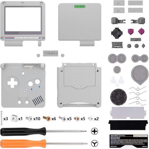 IPS Ready Extremerate Monster Index Console Console Style Prescented Housing Shell لـ Gameboy Advance SP GBA SP - متوافق مع كل من IPS و LCD القياسي - وحدة التحكم والشاشة غير متضمنة in Saudi Arabia