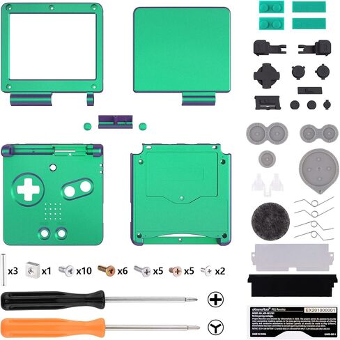 IPS Ready Upgraded eXtremeRate Black Soft Touch Custom Replacement Housing Shell for Gameboy Advance SP GBA SP – Compatible with Both IPS & Standard LCD – Console & Screen NOT Included in Saudi Arabia