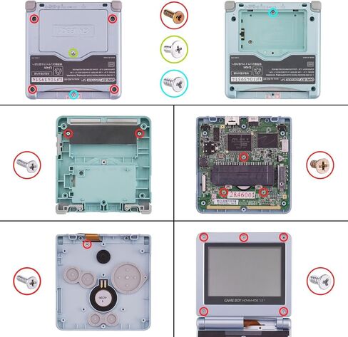 IPS Ready Upgraded eXtremeRate Black Soft Touch Custom Replacement Housing Shell for Gameboy Advance SP GBA SP – Compatible with Both IPS & Standard LCD – Console & Screen NOT Included in Saudi Arabia