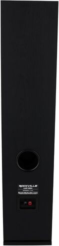 Rockville Lux 658 Dark Wood Dual 6.5" Home Theater Stereo Tower Speaker, 160W RMS, 640W Peak, 8 Ohm, Silk Tweeter, MDF Audio Cabinet, 22Hz-20kHz, USA-Engineered, Vietnam-Made in Kuwait