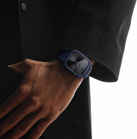 Recoppa 2 Pack Rugged Case with Screen Protector for Apple Watch Series 10 46mm，Tactical Military Grade Durable Shockproof Bumper Protective Cover for Men iWatch 46mm in Kuwait