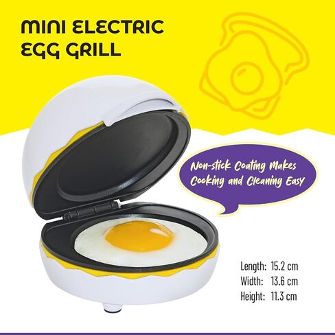Mini Electric Egg Grill-شكل بيض ممتع-طلاء غير لاصقة ، سهل التنظيف-رائع للعائلات ، الأطفال ، المساكن ، الشقق ، RVS-هدية للعطلات ، أعياد الميلاد ، حفلات الزفاف in Saudi Arabia