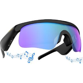 Monster 2025 نظارات Bluetooth Smart Pradderged للرجال ، نظارة شمسية بلوتوث 5.3 مع مكبر صوت مفتوح الأذن ، ونظارات شمسية مستقطبة مغناطيسية ، وحماية داخلية/خارجية للأشعة فوق البنفسجية لركوب الدراجات الرياضية. in Kuwait