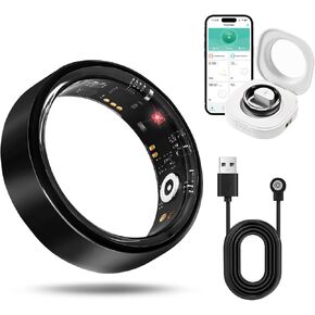 الحلقة الذكية للنساء للرجال ، تعقب صحة اللياقة البدنية المقاوم للماء ، معدل ضربات القلب ، شاشة أكسجين ضغط الدم ، خطوات النوم ، تعقب السعرات الحرارية ، حلقات النشاط المتوافقة مع iPhone و Android (13#) in Kuwait