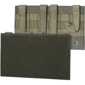 Molle Loop Panel for Tactical Backpack Plate Carrier 1Pcs, Large | 10,2x5,9" Military Patch Board Display Holder Panel Molle Accessory for Hook-Backing Pouch Mounting Placard Platform for Vest in Saudi Arabia