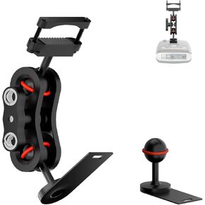 Radar Detector Mount, Aluminum Rearview Mirror Rod Radar Bracket, Suitable for Uniden Radar Model in Saudi Arabia