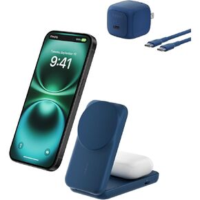 Belkin Qi2.2 25W Wireless 2 in 1 Foldable Fast Charging Station for iPhone in Kuwait