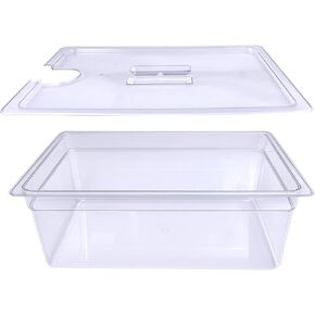 12 QT Large Sous Vide Container With Lid, Sous Vide Tub Kit Compatible with Wancle Anova, Joule, Instant Pot Sous Vide Cookers for Home Chefs Professional Use (12 qt no rack) in Saudi Arabia