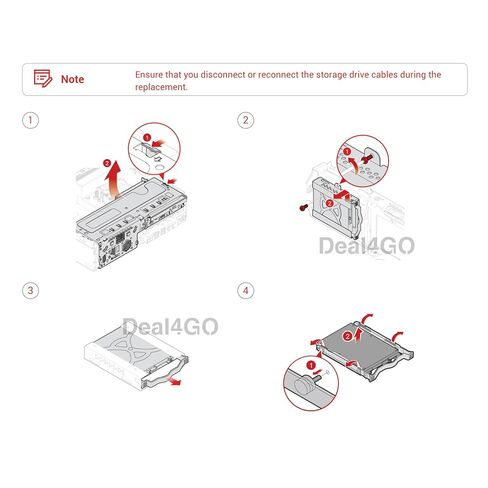 2.5 محرك الأقراص الصلبة HDD CADDY BRACKET TRAY KIT 01EF808 01EF809 استبدال Lenovo ThinkCentre M910Q M910T M710S 720S P330 سطح المكتب in Saudi Arabia