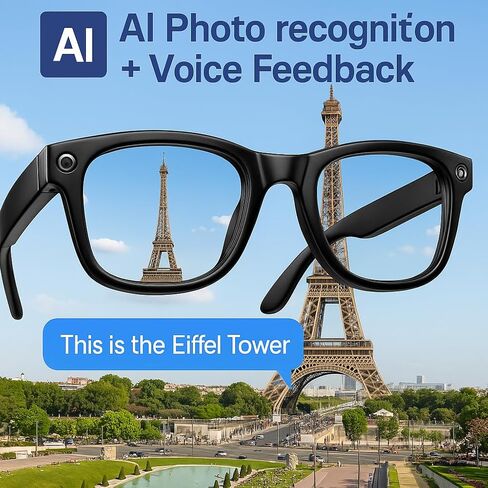 NEXLENZ Smart AI Glasses – Free AI Object Recognition, 8MP Camera, Real-Time Translation, Bluetooth Audio & Voice Assistant, IP67 Waterproof– See, Understand & Capture The World in Kuwait