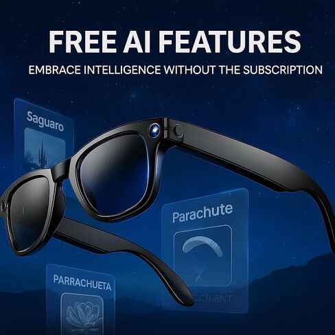 NEXLENZ Smart AI Glasses – Free AI Object Recognition, 8MP Camera, Real-Time Translation, Bluetooth Audio & Voice Assistant, IP67 Waterproof– See, Understand & Capture The World in Kuwait
