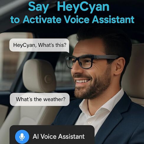 NEXLENZ Smart AI Glasses – Free AI Object Recognition, 8MP Camera, Real-Time Translation, Bluetooth Audio & Voice Assistant, IP67 Waterproof– See, Understand & Capture The World in Kuwait