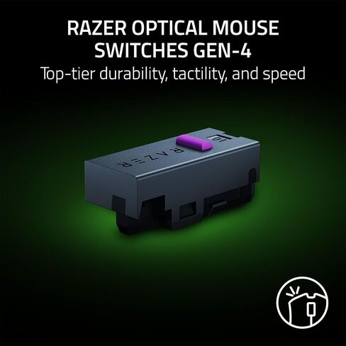 Razer Cobra HyperSpeed Wireless Gaming Mouse: 9 Customizable Controls - RGB Lighting - Optical Scroll Wheel - Optical Switches Gen-4-26K Sensor - 2.4GHz, Bluetooth & USB C - Up to 170 Hr Battery in Kuwait