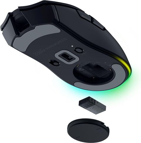 Razer Cobra HyperSpeed Wireless Gaming Mouse: 9 Customizable Controls - RGB Lighting - Optical Scroll Wheel - Optical Switches Gen-4-26K Sensor - 2.4GHz, Bluetooth & USB C - Up to 170 Hr Battery in Kuwait
