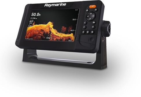 Raymarine Element 7 HV-7 '' 'Chart Chart with chirp sonar ، hypervision ، wi-fi ، gps ، hv-100 surcher ، Lighthouse North America Chart ، Black (E70532-05-102) in Saudi Arabia
