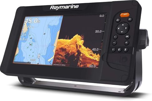 Raymarine Element 7 HV-7 '' 'Chart Chart with chirp sonar ، hypervision ، wi-fi ، gps ، hv-100 surcher ، Lighthouse North America Chart ، Black (E70532-05-102) in Saudi Arabia