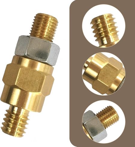 Downhill 2 PCS Brass Side Post Cables Terminal Bolts, Battery Bolts Adapter, 3/8" 16&24 Standard Side Post Battery Terminal Bolt Extender, Compatible with Most Car Battery Accessories (Gold) in Saudi Arabia