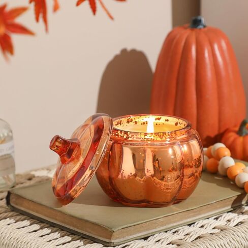 Fall Pumpkin Shaped Candle Fall Pumpkin Spice Candle Farmhouse Thanksgiving Fall Scented Candle 12oz in Kuwait