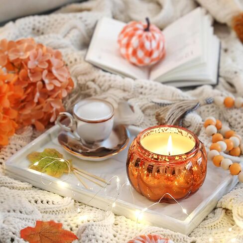 Fall Pumpkin Shaped Candle Fall Pumpkin Spice Candle Farmhouse Thanksgiving Fall Scented Candle 12oz in Kuwait