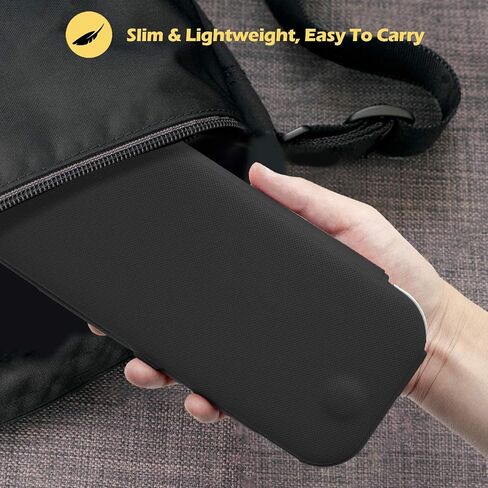 ProCase Flip Cover for Nintendo Switch Case with 2 Pack Tempered Glass Screen Protectors, Detachable Front Cover Protective Case for Nintendo Switch 2017 -Black in Saudi Arabia