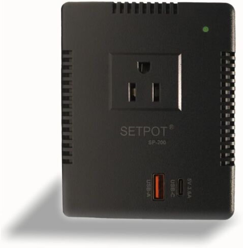 SETPOT Power Travel Voltage Converter Transformer, Step Up/Step Down 220/110v to 110/220v Type E/F Plug, Works with Hair Straightener, Electronics Chargers, 1 USB A/C 18W Fast Charge, (500, Watts) in Saudi Arabia