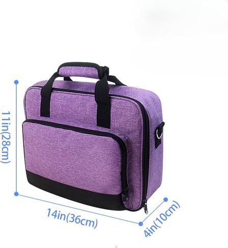 Carrying Bag, Storage Bag for Epsons CO-W01 Projector, Travel Bag for Epsons CO-FH02, VS260, ViewSonicss M2W WXGA Projector, with Accessories Pockets & Adjustable Shoulder Straps (Grey) in Kuwait