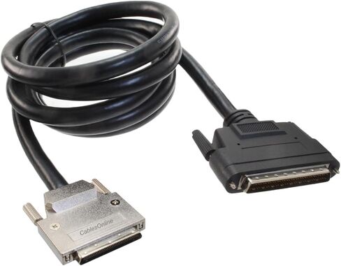 Cablesonline 6ft VHDCI 68-Pin 0.8 مم من الذكور إلى HPDB68 68-Pin SCSI-5 إلى SCSI-3 كابل ، SC-5306 in Kuwait