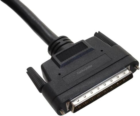 Cablesonline 6ft VHDCI 68-Pin 0.8 مم من الذكور إلى HPDB68 68-Pin SCSI-5 إلى SCSI-3 كابل ، SC-5306 in Kuwait