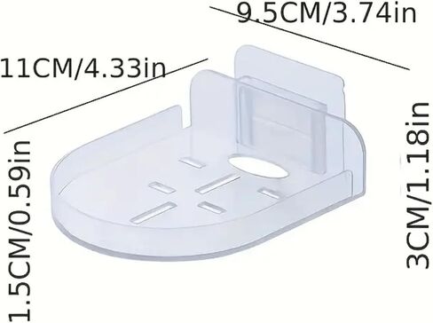حامل كاميرا الويب الشفافة بدون حفر - 4.3 "x3.7" CM CUP CUP MOUNTION لجهاز الكمبيوتر المحمول/سطح المكتب | حامل كاميرا مقطع مع ثقب الكابل in Saudi Arabia