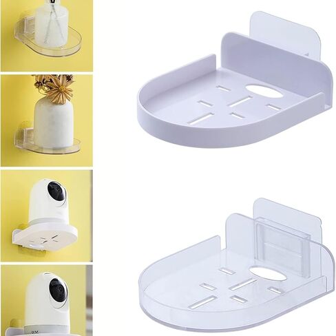 حامل كاميرا الويب الشفافة بدون حفر - 4.3 "x3.7" CM CUP CUP MOUNTION لجهاز الكمبيوتر المحمول/سطح المكتب | حامل كاميرا مقطع مع ثقب الكابل in Saudi Arabia