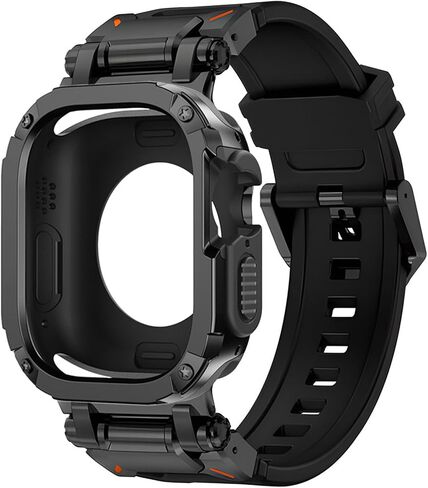 حزام مع علبة المصد لـ Apple Watch Ultra 2/Ultra 49mm 46mm 45mm 45mm 44mm silicone Band وحالات الحماية لسلسلة IWatch 10/9/8/7/6/5/4/se 2/se in Kuwait