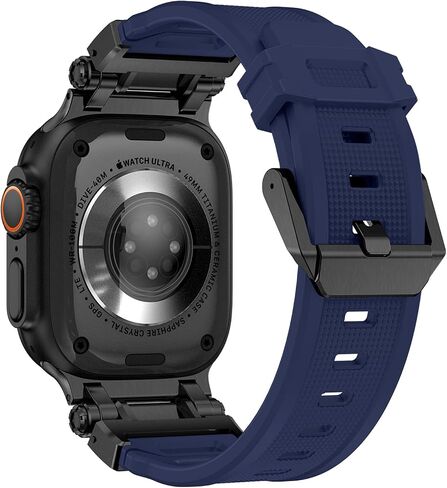 حزام مع علبة المصد لـ Apple Watch Ultra 2/Ultra 49mm 46mm 45mm 45mm 44mm silicone Band وحالات الحماية لسلسلة IWatch 10/9/8/7/6/5/4/se 2/se in Kuwait