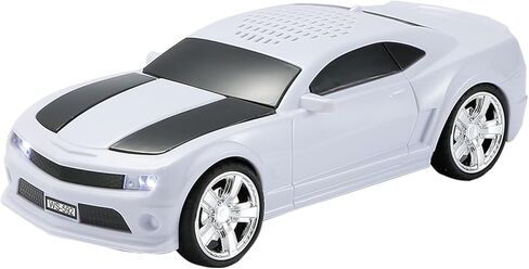 WS-592 Supercar Design Design Bluetooth SPEACER-مكبر صوت لاسلكي طراز محمول مع استريو TWS ، راديو FM ، مصابيح الحفلات LED ، تشغيل USB/TF ، الاتصال بدون اليدين ، الميكروفون (أبيض) in Kuwait