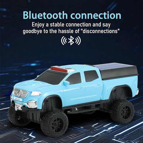 WS-697 Pickup Truck Bluetooth Replica Speaker-Solar Wireless Care مع مصابيح LED ، استريو TWS ، راديو FM ، تشغيل USB/TF ، مكالمة خالية من اليدين ، شحن النوع C ، الميكروفون (الأحمر) in Kuwait