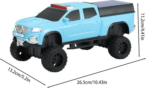 WS-697 Pickup Truck Bluetooth Replica Speaker-Solar Wireless Care مع مصابيح LED ، استريو TWS ، راديو FM ، تشغيل USB/TF ، مكالمة خالية من اليدين ، شحن النوع C ، الميكروفون (الأحمر) in Kuwait