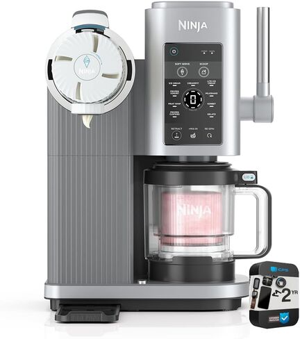 Ninja NC701 Creami Swirl 13-in-1 Soft Serve Dist Ice Cream Machine (متجدد) مع حزمة حماية محسّنة لمدة عامين CPS in Saudi Arabia