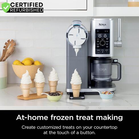 Ninja NC701 Creami Swirl 13-in-1 Soft Serve Dist Ice Cream Machine (متجدد) مع حزمة حماية محسّنة لمدة عامين CPS in Saudi Arabia