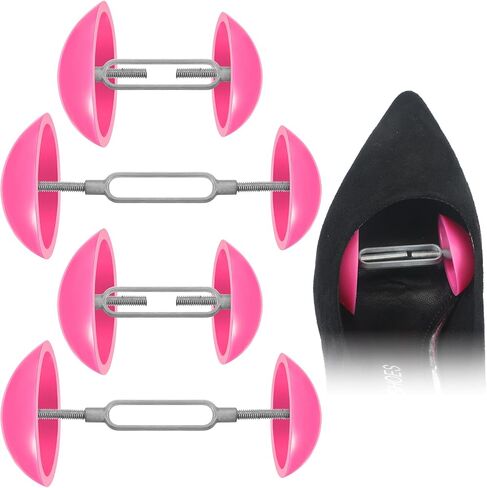 2 Pairs Mini Shoe Stretchers for Wide Feet Adjustable Shoe Expander Widener Non Slip Shoe Trees for Women Men Shoes High Heel (Red) in Kuwait