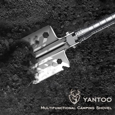 YANTOO Camping and Hiking Shovels, Multipurpose Detachable Portable Spade Kit, Rescue and Survival Spades for Camping, Beaching, Hiking, Outdoor, Fishing, Car Emergency, Gardening Spades. (US) in Saudi Arabia