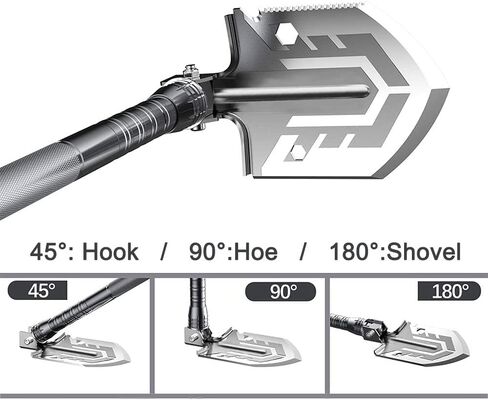 YANTOO Camping and Hiking Shovels, Multipurpose Detachable Portable Spade Kit, Rescue and Survival Spades for Camping, Beaching, Hiking, Outdoor, Fishing, Car Emergency, Gardening Spades. (US) in Saudi Arabia